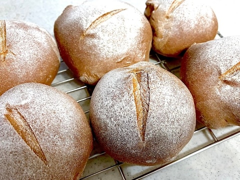 HBで簡単☆そば粉のプチパン☆スイート蕎麦粉パン